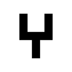 black alphabet letter font