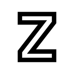 Fototapeta premium black alphabet letter font