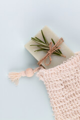 Handmade natural soap with herbal.