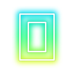 gradient neon alphabet letter font