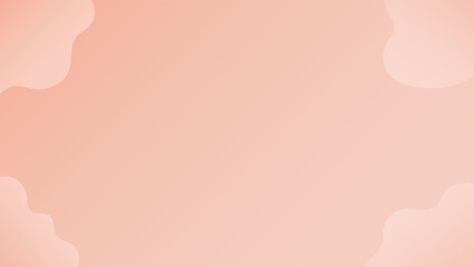 ピンク色の背景に雲のような抽象的な形が浮かぶゆるふわな背景･フレームの素材 - 16:9
