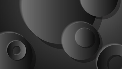 Abstract black background. Vector abstract graphic design banner pattern background template.
