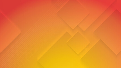 Fototapeta premium Abstract yellow orange background. Vector abstract graphic design banner pattern background template.