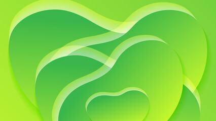 Abstract green background. Vector abstract graphic design banner pattern background template.