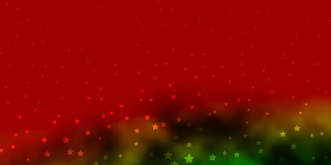 Dark Multicolor vector layout with bright stars.