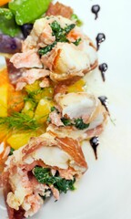 Dishes From Fish Background Very Cool