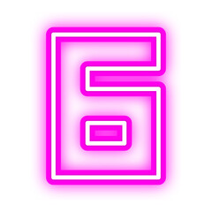 neon number