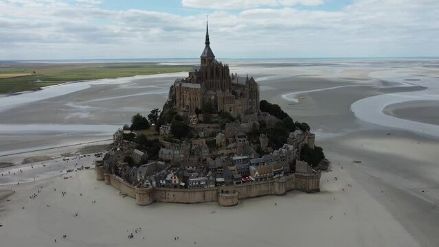 fairy tale castle at a glance Mont Saint-Michel instagram picture