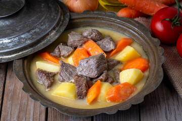 Turkish Kuzu Haslama / Lamb Stew with Potatoes and Carrot