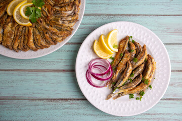 Fried Anchovies (Turkish Name: Hamsi Tava)