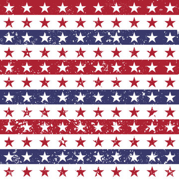 patriotic USA seamless pattern