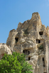 Goreme National Park is the Christian heart of Cappadocia and cave dwelling settlements in the rock of Turkey.