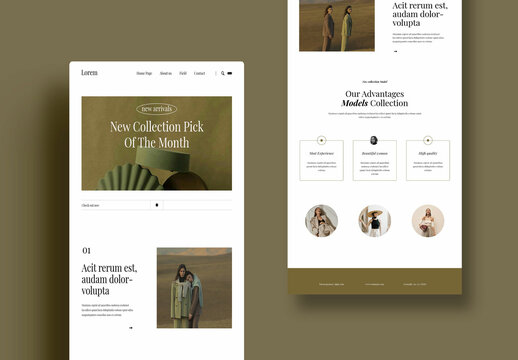 Fashion Email Newsletter Layout
