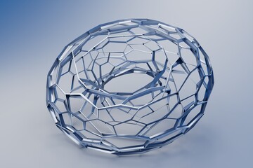 3d grid background modern design art blue. 3d illustration. 3d render