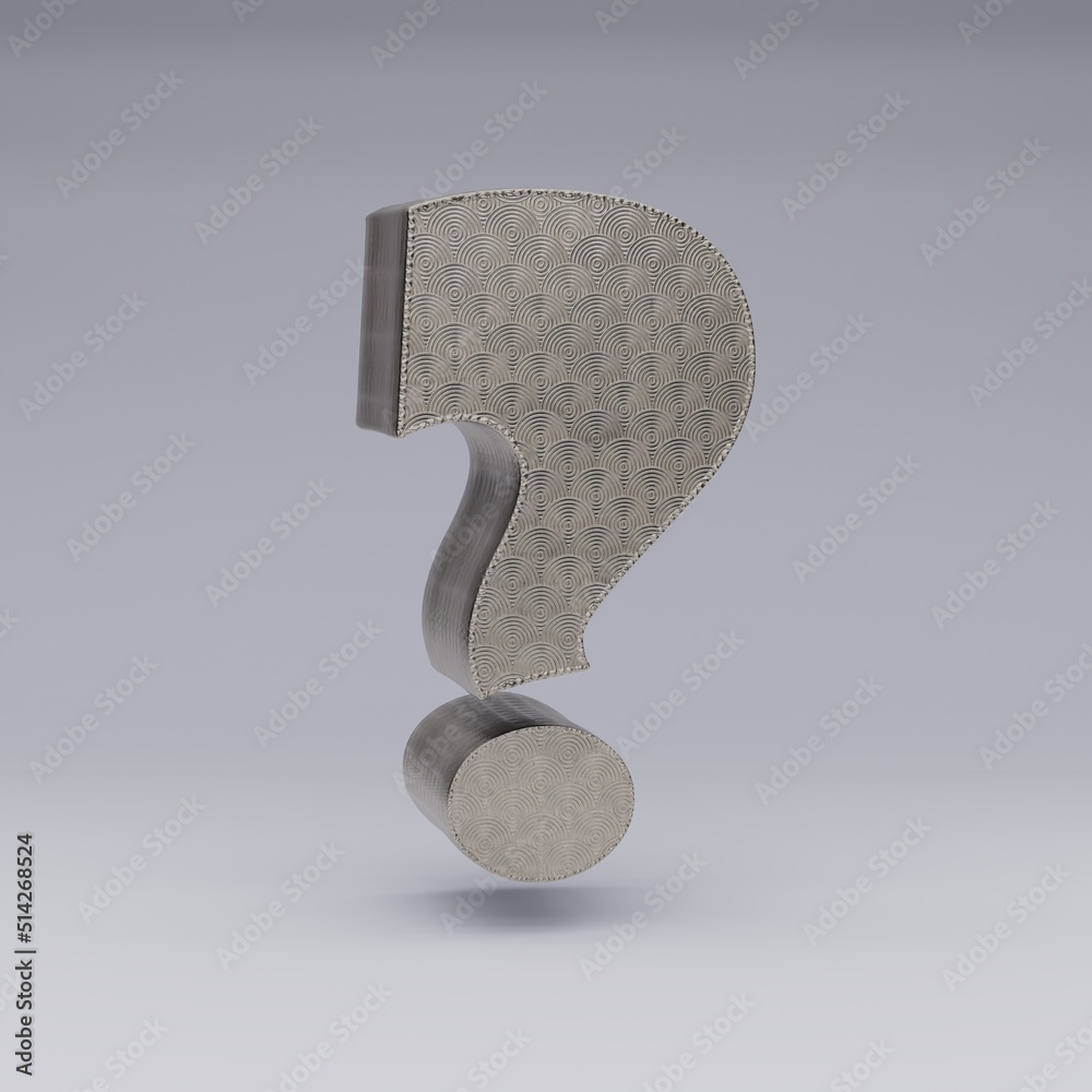 Fototapete textured volumetric dollar icon with a beautiful rim on a gray background with shadows. 3d illustrat