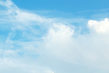 Fototapeta premium beautiful summer time blue sky with cloud nature background