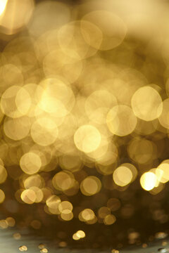 golden blur background, Christmas background
