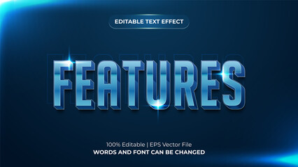Features 3d modern editable text effect