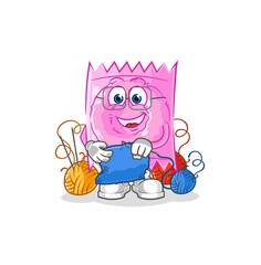 condom tailor mascot. cartoon vector