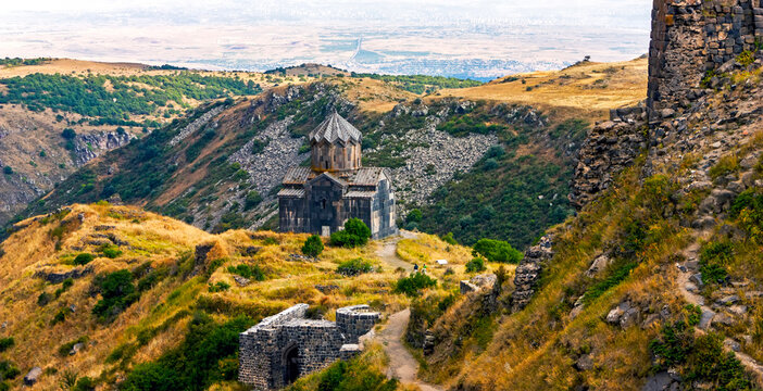 The Vagrmashen Church, located on the hillside Aragats.