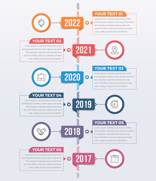 Modern Vertical Timeline Infographics