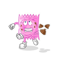 condom throwing shit vector