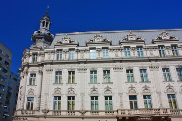 Fototapeta na wymiar Beautiful building in the historical center of Bucharest