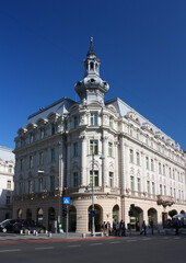 Fototapeta na wymiar Beautiful building in the historical center of Bucharest