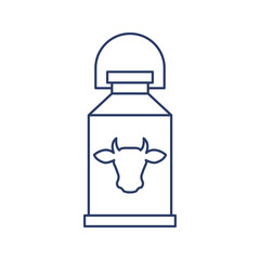 milk container dairy icon vector