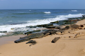 Mediterranean coast in northern Israel