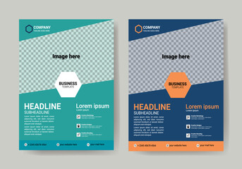 Corporate Flyer Vector Templete