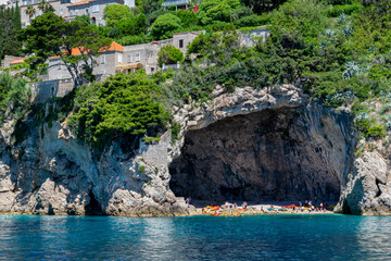 Secluded Betina Cave Beach near Old Town Dubrovnik
