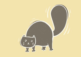 illustration of a cat