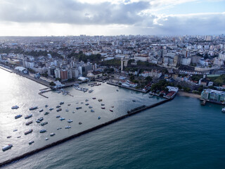 The beautiful and extensive Salvador, one of the largest capitals of Brazil in Bahia