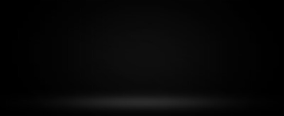 Empty dark room for interior decoration used as studio background. Display your products.