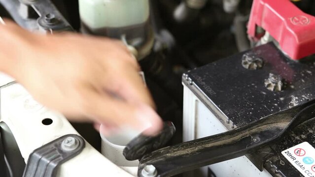 Car maintenance, refill windshield water tank