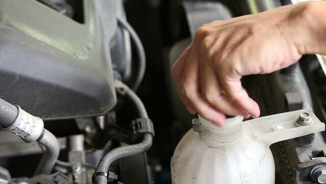 Car maintenance, refill windshield water tank