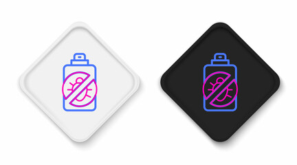 Line Spray against insects icon isolated on white background. Colorful outline concept. Vector