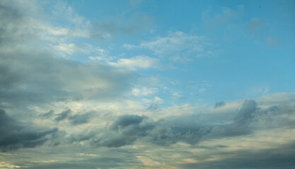 Naklejka na ściany i meble Cloudy day sky wallpaper background