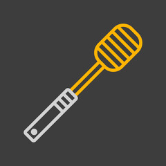 Honey dipper vector icon. Kitchen appliances
