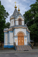white russian orthodoxal church in Jelgava town Latvia