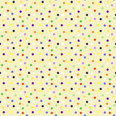 Seamless pattern with multicolored dots. Multicolored background of small circles. Best for textiles, wallpaper, wrapping paper, scrapbooking