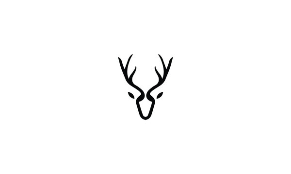 Deer head creative design logo vector. Deer illustration - Powered by Adobe