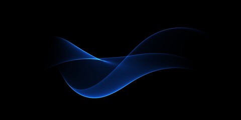 Soft blue wave gradient mesh wallpaper. Dark blue and light blue color gradient. Beautiful, cool, and modern dark background wallpaper
