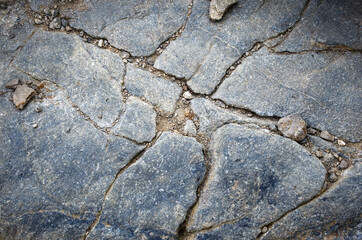 detail of a stone walkway in the mountains