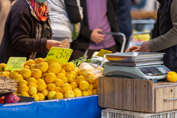 Shopping for a bazaar in Antalya - Turkey
