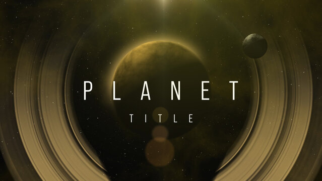 Custom Space Planet Title Creator