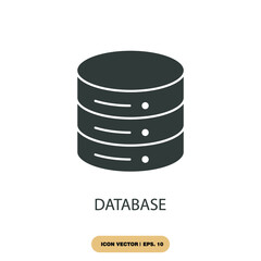 database icons  symbol vector elements for infographic web