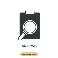 analysis icons  symbol vector elements for infographic web