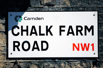 Fototapeta premium London Street Sign, Camden